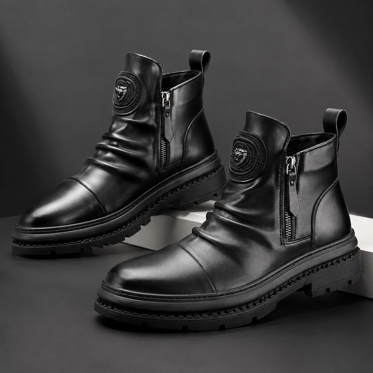 GENTELUXIO™ Monarch Chelsea Boots – Bottines imperméables en caoutchouc de qualité supérieure