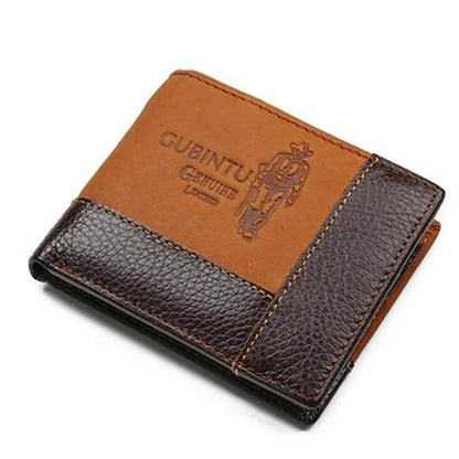 Portefeuille en cuir GENTELUXIO™ Imperial Eagle – Bifold avec fermeture éclair et compartiment à monnaie
