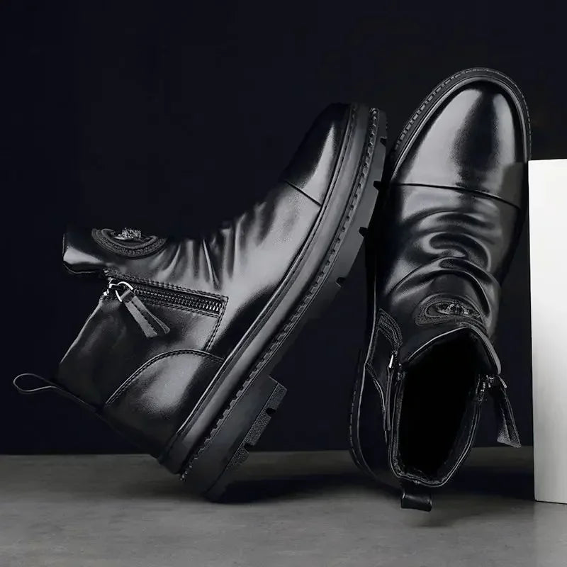 GENTELUXIO™ Monarch Chelsea Boots – Bottines imperméables en caoutchouc de qualité supérieure