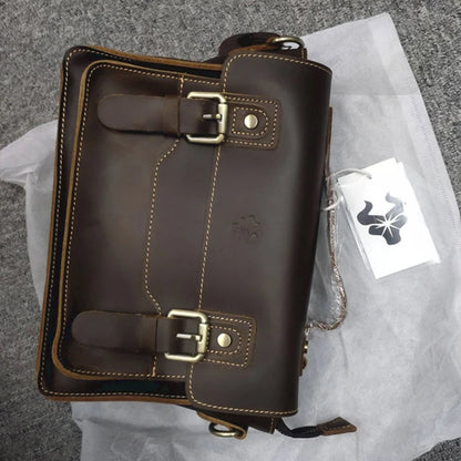 GENTELUXIO™ Mallette de Direction Heritage – Sac d'Affaires en Cuir Véritable Premium