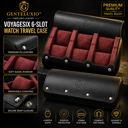 GENTELUXIO™ VoyageSix Étui de Voyage pour Six Montres